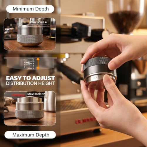 58mm Espresso Distributor with Adjustable Depth