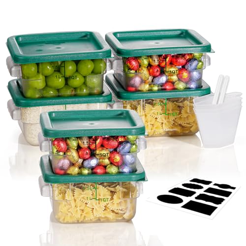 2QT NSF Food Storage Containers with Lids (5.99 Count)