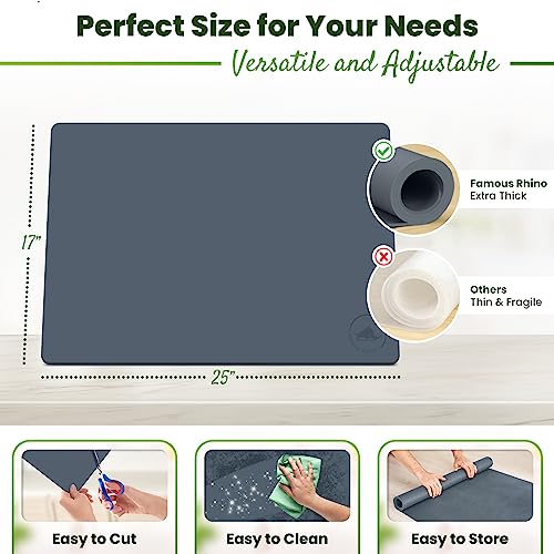 Premium Silicone Mat 25" x 17" Multipurpose Cooking Mat Thick Heat Resistant