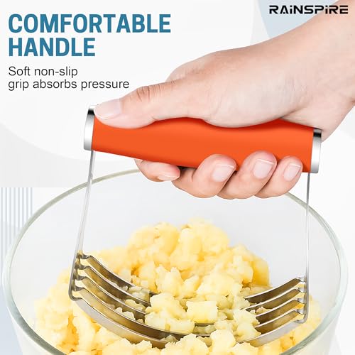 Large Pastry Cutter For Baking Durable Pastry Blender Dough Cutter Orange
