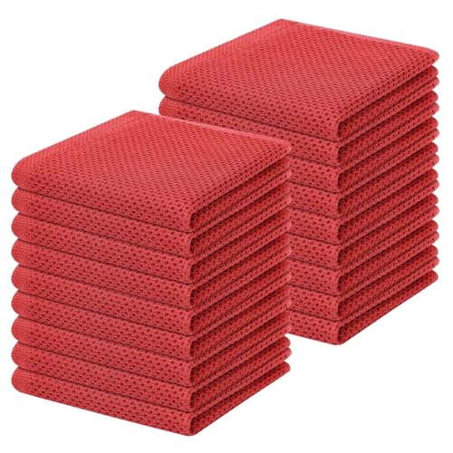 100% Cotton Waffle Weave Kitchen Dish Cloths 18 (18 Count)