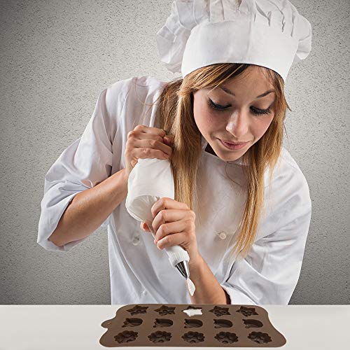 4 Pack Flower Shape Silicone Molds Chocolate Candy Mold