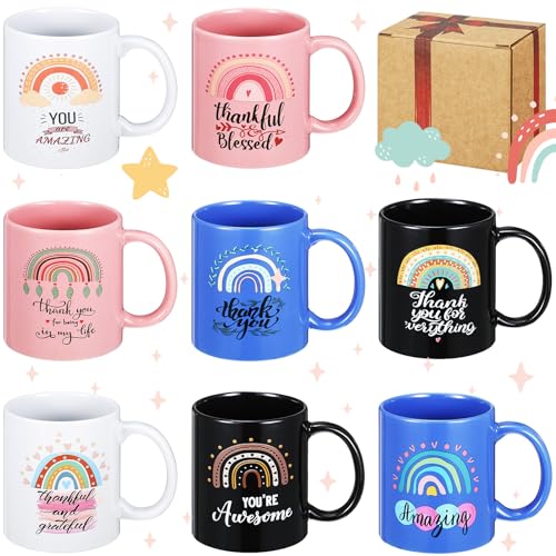 8 Pack Thank You Mugs Bulk (8 Count)