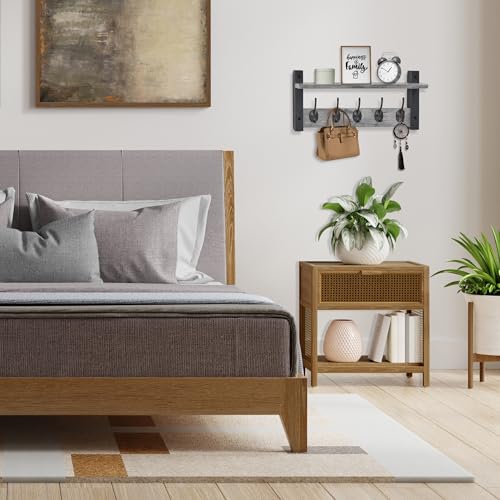 Coat Rack Wall Mount with Shelf