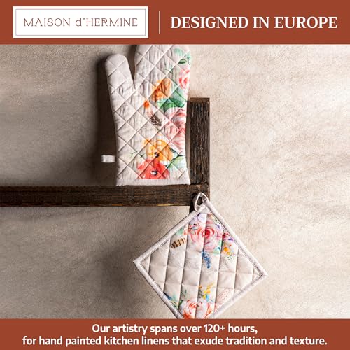 100% Cotton Oven Mitt & Pot Holder Set