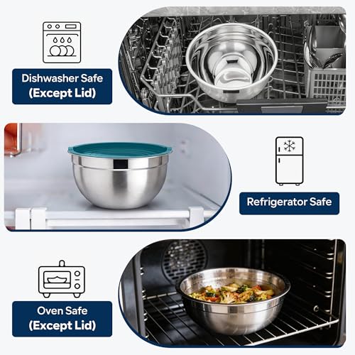 Mixing Bowls with Lids Set (5 Count)