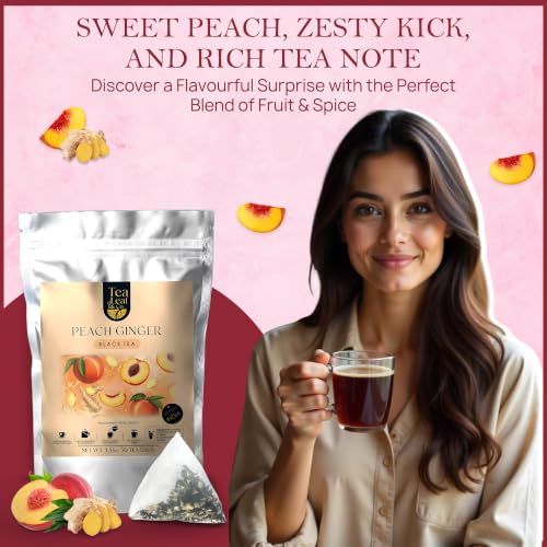Peach Ginger Black Tea Loose Leaf (3.53 Ounce)
