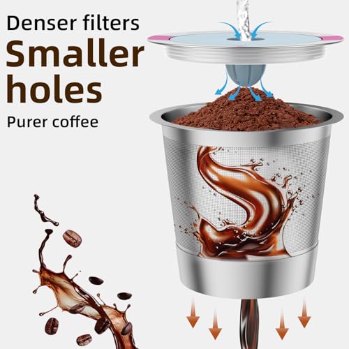 4 Pack Reusable K Cup Coffee Filters (4 Count)