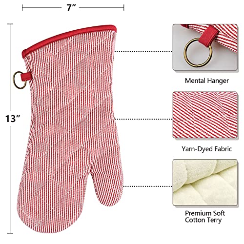 Yarn Dyed Oven Mitts 1 Pair