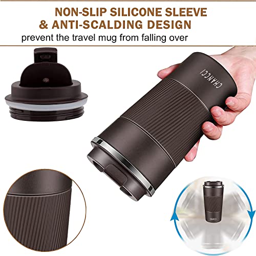 Travel Coffee Mug Spill Proof Leakproof 12 oz Insulated Coffee Mug with Screw Lid
