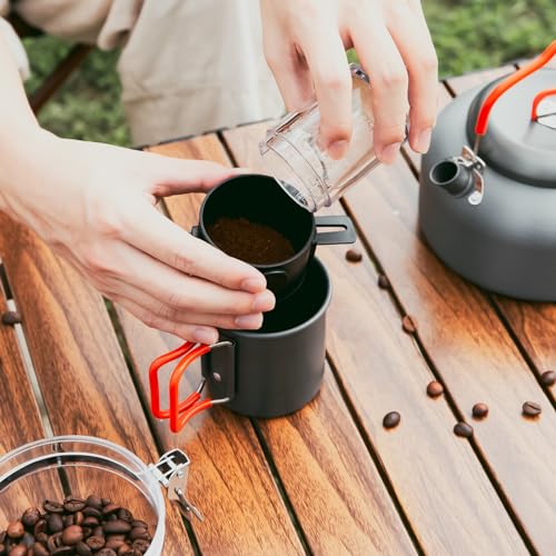 1.2L Camping Coffee Pot Camp Coffee Makers (3 Count)