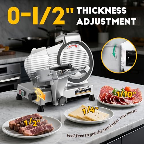 Meat Slicer Machine with Teflon Non