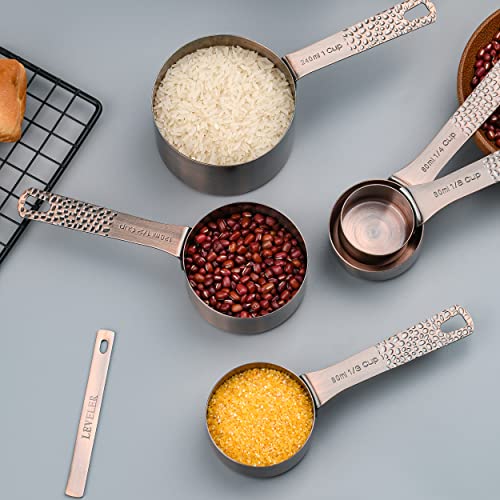 Copper Measuring Cups and Spoons Set 13 (13 Count)