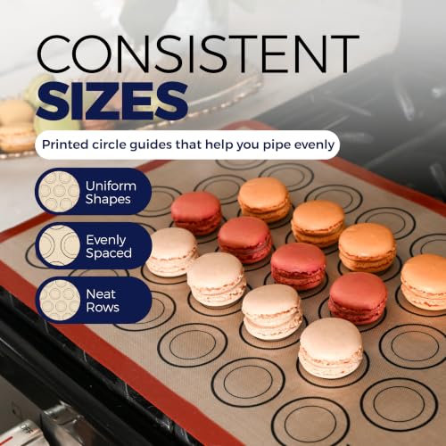 Macaron Baking Mat Silicone Non Stick (3 Count)