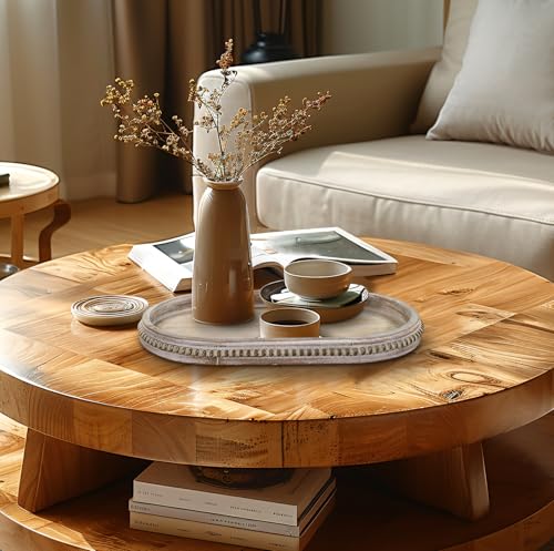 Oval Decorative Wooden Tray