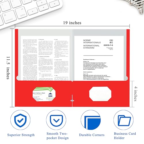File Folders with Pockets (50 Count)