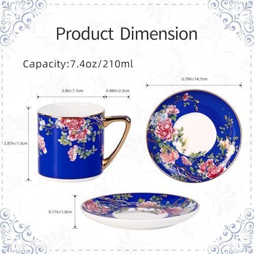 Tea Cup and Saucer (2 Count)