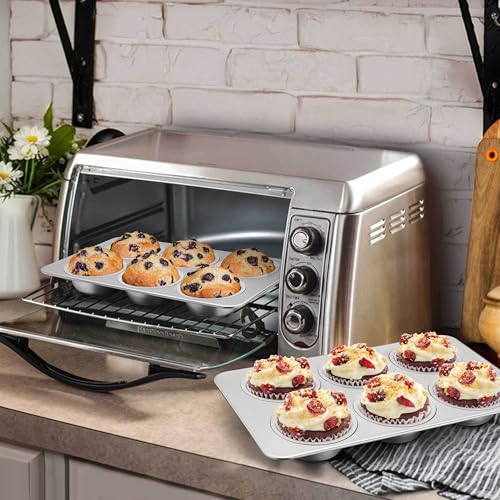 1 Pack Stainless Steel Muffin Pan (2.5 Count)