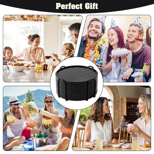Coasters Drink Coasters Set of 8 with Holder (8 Count)