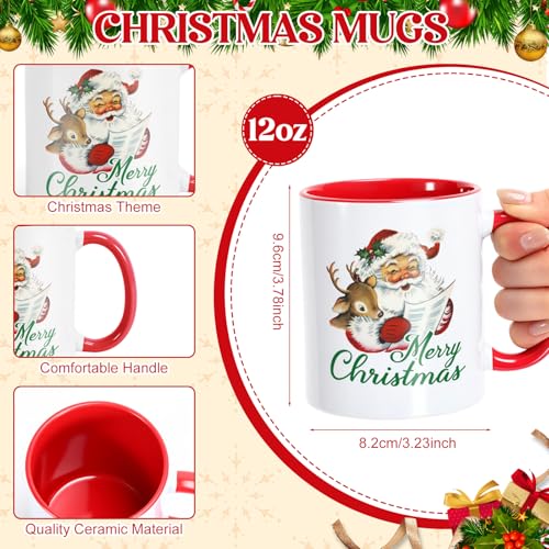 6 Sets Christmas Coffee Mugs with Mug Boxes 12 oz (6 Count)