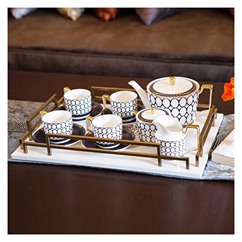 Tea Sets for Adults Porcelain Tea Sets Afternoon Tea Cup Set Gift Package Tea Cups and Saucer Teapot Sugar Bowl Cream Pitcher Modern Light Luxury Coffee Sets Teapots & Coffee Serve