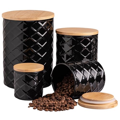Sweejar Ceramic Canisters Sets for Kitchen Countertop