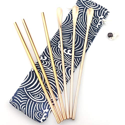 Matte Long Handle Spoon Cocktail Mixing Stirring Spoons Iced Tea Coffee Spoons with 8.6 inch Long Handle Brushed SUS304 Stainless Steel