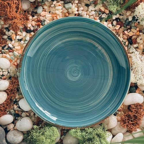 Ceramic Helix Swirl Salad Plates Set of 6 (6 Count)