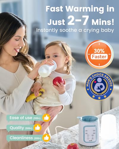 8-in-1 OG Fast Bottle Warmer with Timer, Blue