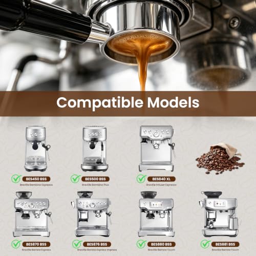 54mm Bottomless Portafilter for Breville BES870XL Barista Express Pro Touch
