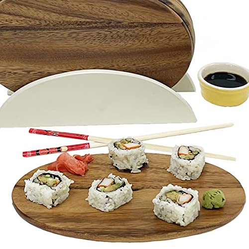 Woodard & Charles 6 Acacia Wood Serving Boards w