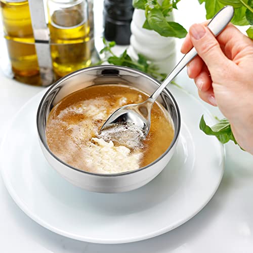 20 Pack Stainless Steel Bowls Set (20 Count)