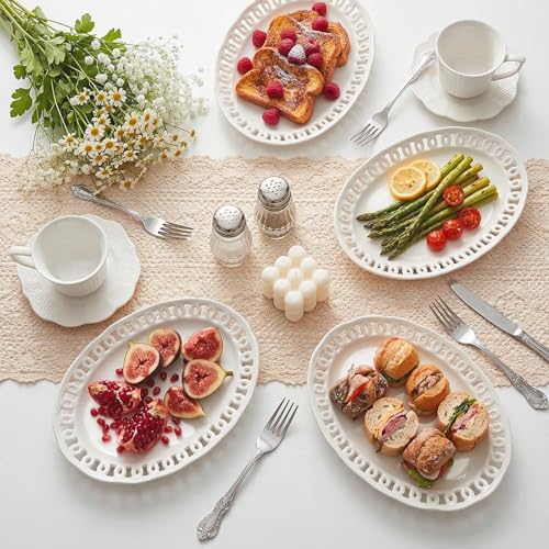 4 Pack Small Lace Serving Plates (4 Count)