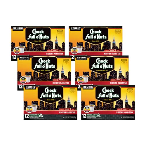K-Cup Pods - Midtown Manhattan, 6 Packs of 12 K-Cup Pods (72 Count)