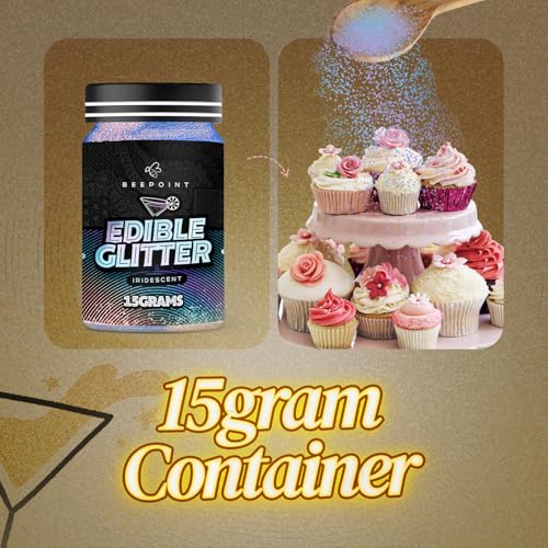 Iridescent Edible Glitter for Drinks 15g