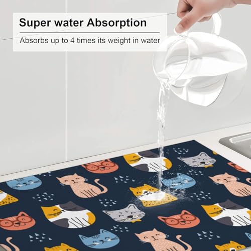 Absorbent Microfiber Dish Drying Mat