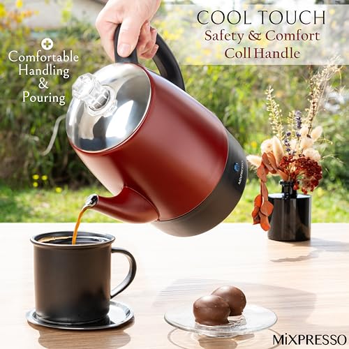 4 Cup Red Small Electric Percolator Coffee Pot
