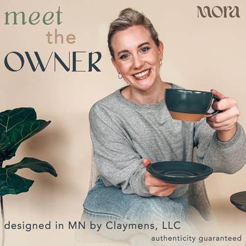 Mora Ceramic Latte Art Mug With Saucer