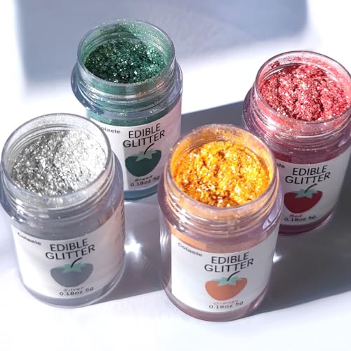 Green Edible Glitter Glimmer Powder for Cakes Drinks