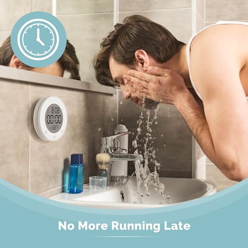 Shower Clock Waterproof Bathroom Timer
