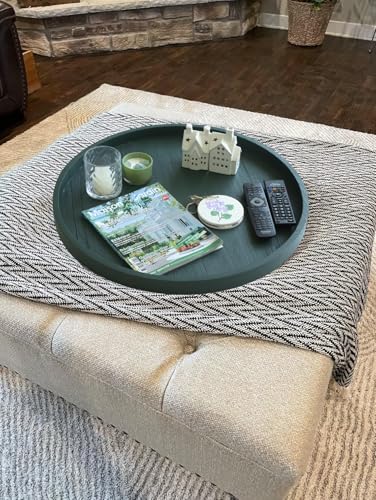 Round Ottoman Table Tray Round