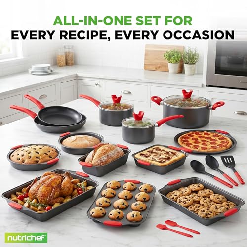 21 Piece Nonstick Cookware Set
