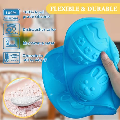 Egg Shape Silicone Molds 3.5 Inch (2 Count)