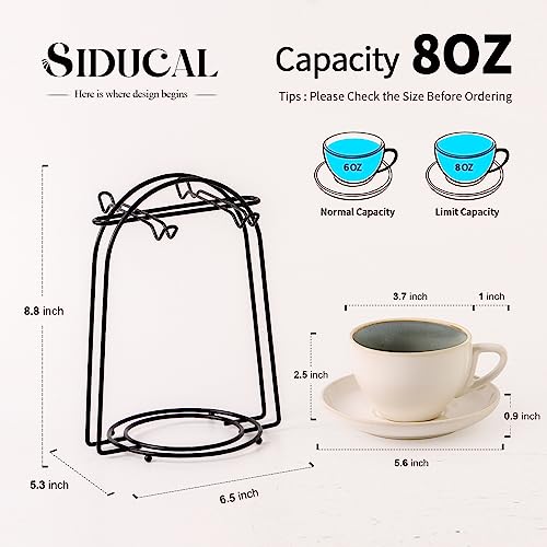 Stackable Cappuccino Cup Set of 4 [8oz] Activated (9 Count)
