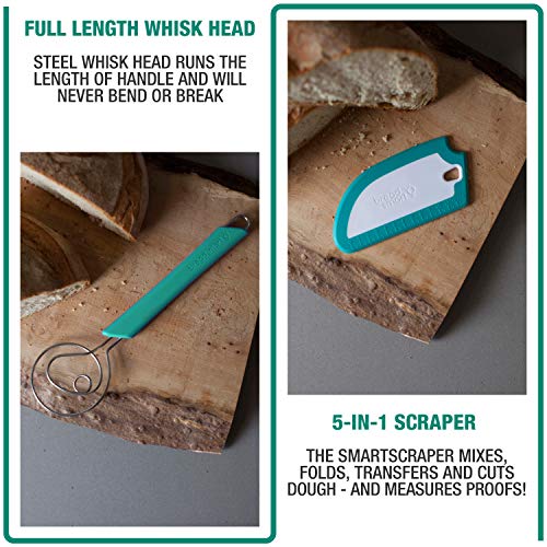 Artisan Bread Whisk and Bench Scraper Duo