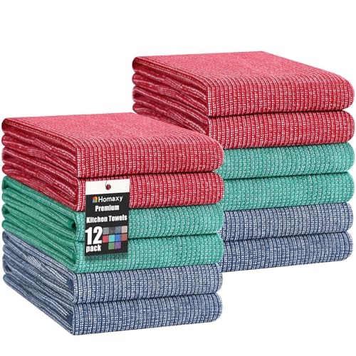 380 GSM Cotton Premium Kitchen Towels 12 Pack (12 Count)
