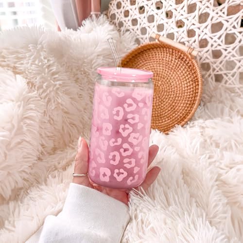 Leopard Glass Bottle