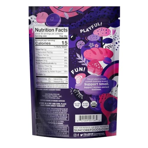 Organic Indigo Blueberry Powder 5oz (5 Ounce)
