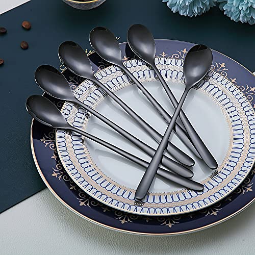 Black Long Handle Spoon (6 Count)
