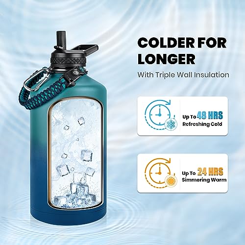 One Gallon Water Bottle Insulated 128 oz